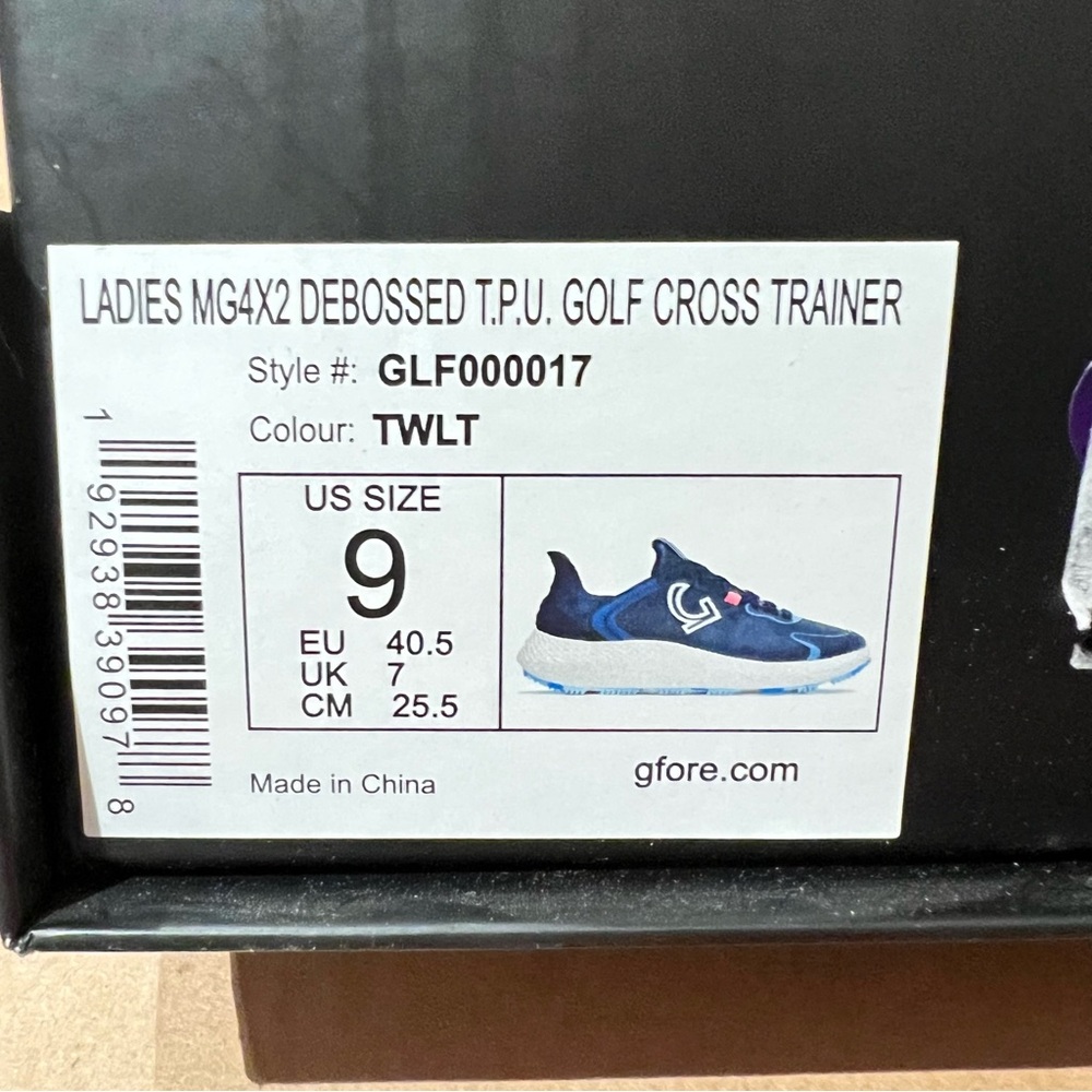 SOLD G/FORE Waterproof 210 Women's MG4X2 Debossed TPU Hybrid Golf Shoes 9 NEW - Picture 8 of 11